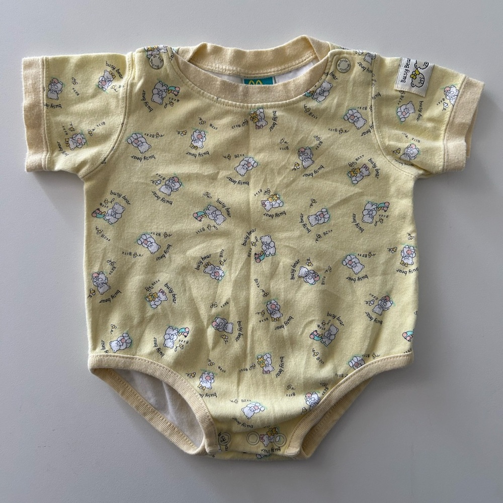 McBaby yellow bear onesie 0-3m